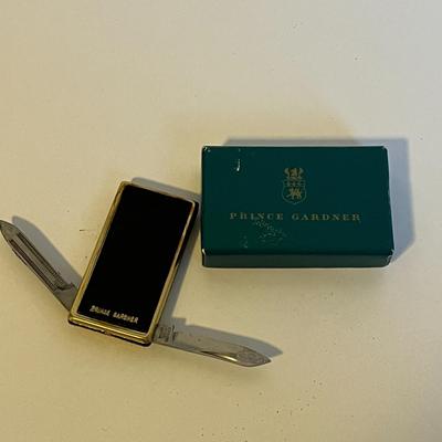 Vintage Prince Gardner Pocket Knife/ Money Clip & Zippo Lighter