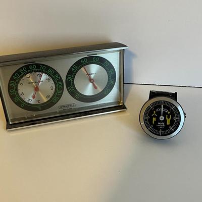 Vintage Thermostat and K+R Pedometer