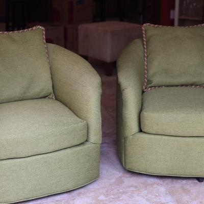 Set of Mid-Century Swivel Chairs
