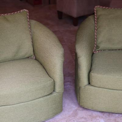 Set of Mid-Century Swivel Chairs