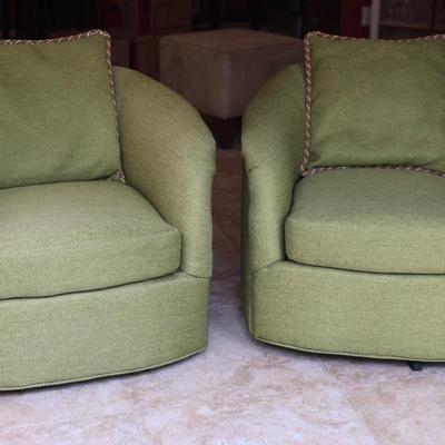 Set of Mid-Century Swivel Chairs