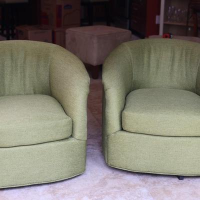Set of Mid-Century Swivel Chairs