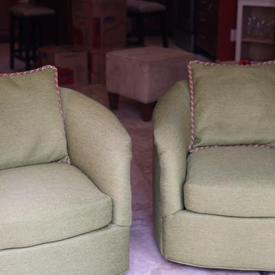 Set of Mid-Century Swivel Chairs