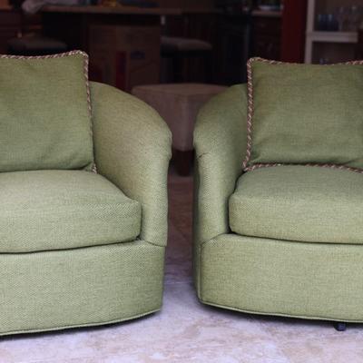 Set of Mid-Century Swivel Chairs