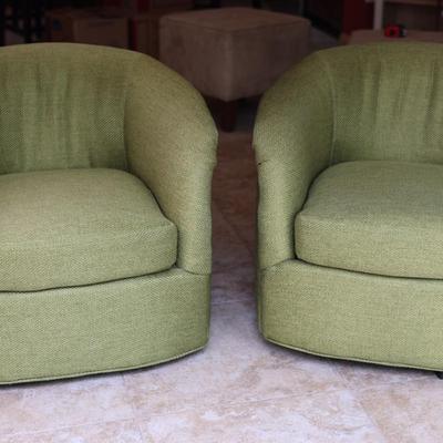 Set of Mid-Century Swivel Chairs