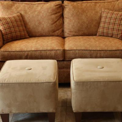 Pair of Ethan Allen Ottomans