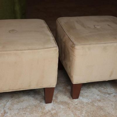 Pair of Ethan Allen Ottomans