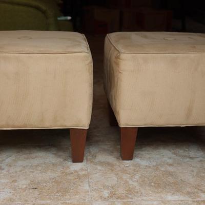 Pair of Ethan Allen Ottomans