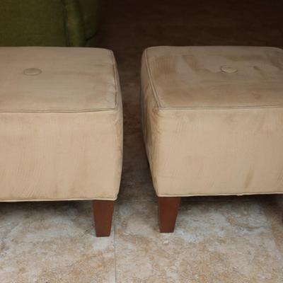 Pair of Ethan Allen Ottomans