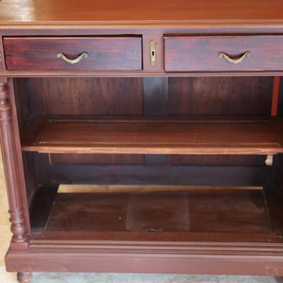 Two Drawer Antique Hutch (See Description)