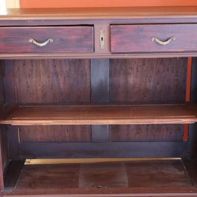 Two Drawer Antique Hutch (See Description)