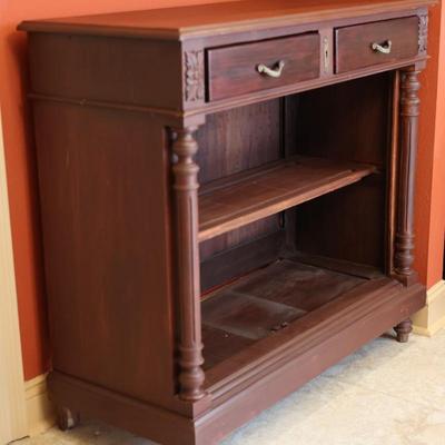 Two Drawer Antique Hutch (See Description)