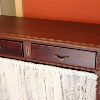 Two Drawer Antique Hutch (See Description)