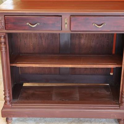 Two Drawer Antique Hutch (See Description)