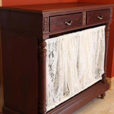 Two Drawer Antique Hutch (See Description)