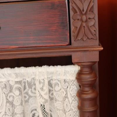 Two Drawer Antique Hutch (See Description)