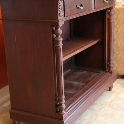 Two Drawer Antique Hutch (See Description)