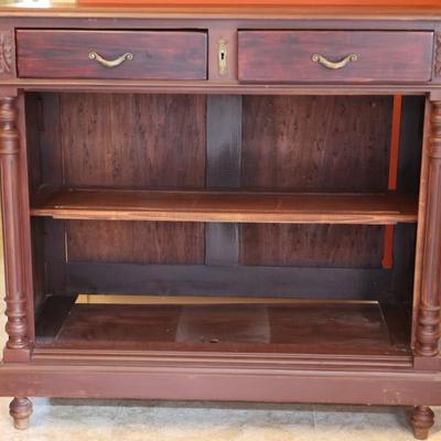 Two Drawer Antique Hutch (See Description)