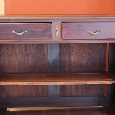 Two Drawer Antique Hutch (See Description)