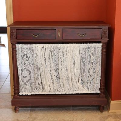 Two Drawer Antique Hutch (See Description)