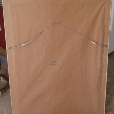 Vintage Framed Tapestry Renaissance Raphael's Madonna and Child & St. John Paul