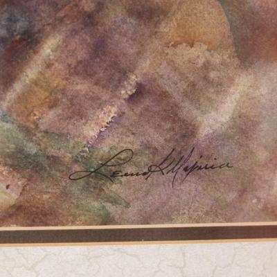 Signed & Framed Basket of Fruit Original Art