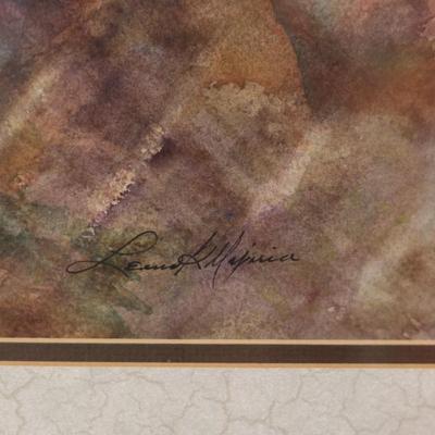 Signed & Framed Basket of Fruit Original Art