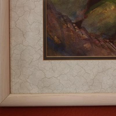 Signed & Framed Basket of Fruit Original Art