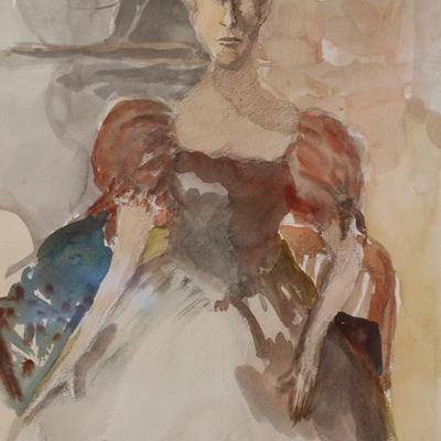 Signed & Framed Original Artwork of a Woman