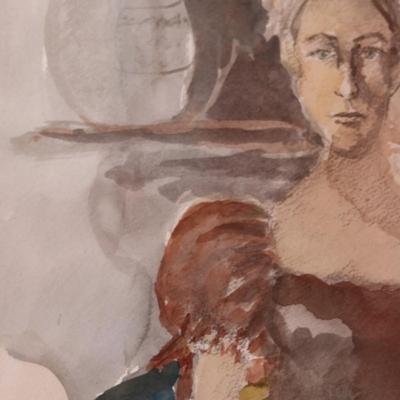 Signed & Framed Original Artwork of a Woman