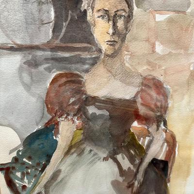 Signed & Framed Original Artwork of a Woman