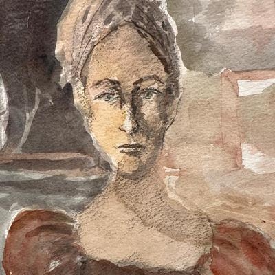 Signed & Framed Original Artwork of a Woman