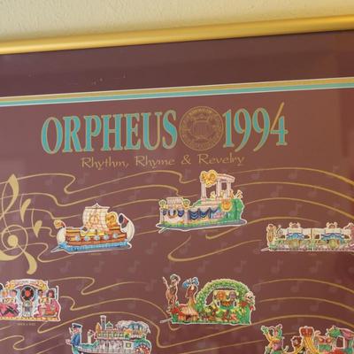 Framed Orpheus 1994 SIGNED By Harry Connick Jr.
