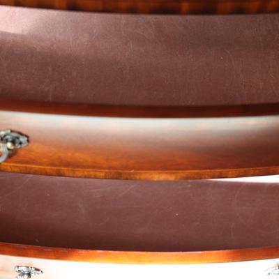 Elegant Italian Marble China Cabinet by Collezione Europa (Two Pieces-See Description)