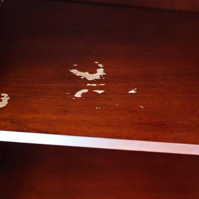 Elegant Italian Marble China Cabinet by Collezione Europa (Two Pieces-See Description)