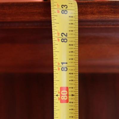 Elegant Italian Marble China Cabinet by Collezione Europa (Two Pieces-See Description)