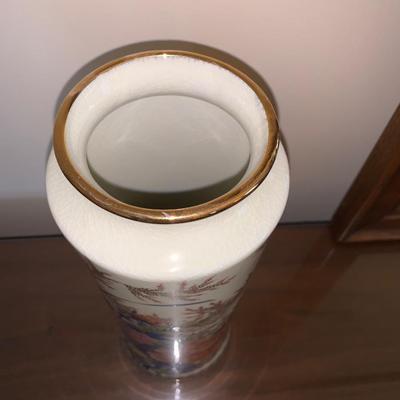 Tall Asian vase