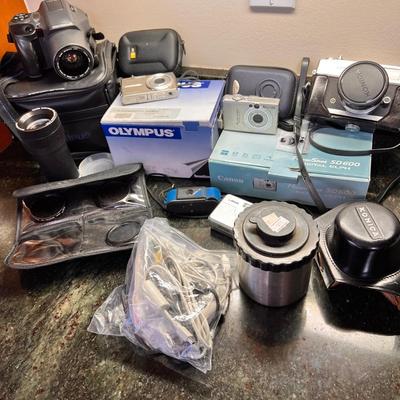 Big Camera Photography Lot - Olympus, Konica, Cannon