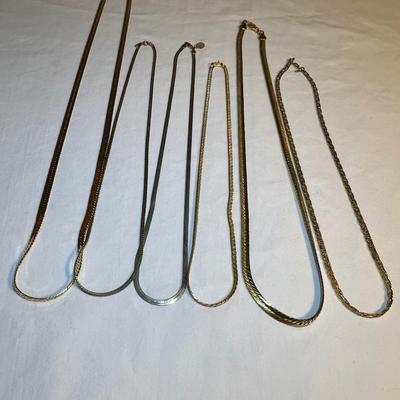 Gold Herringbone Necklaces, Bracelets & More (P-RG)