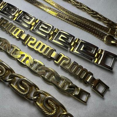 Gold Herringbone Necklaces, Bracelets & More (P-RG)