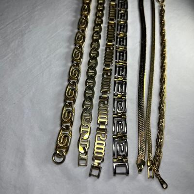 Gold Herringbone Necklaces, Bracelets & More (P-RG)
