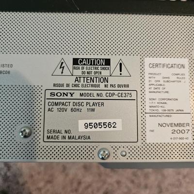 Sony Five Disc CD Player (BLR-DW)