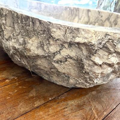 Stone Vanity Top Sink Basin w Fixture