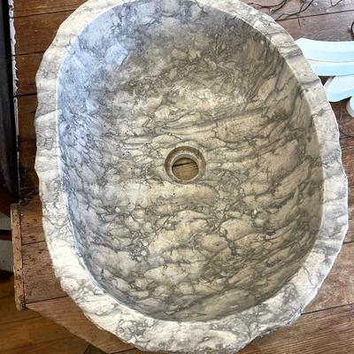 Stone Vanity Top Sink Basin w Fixture