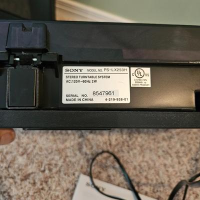 Sony Turntable and Blu-Ray Player (BLR-DW)