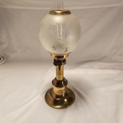 G.V. Harnisch Denmark Brass Oil Lamp (LR-JS)