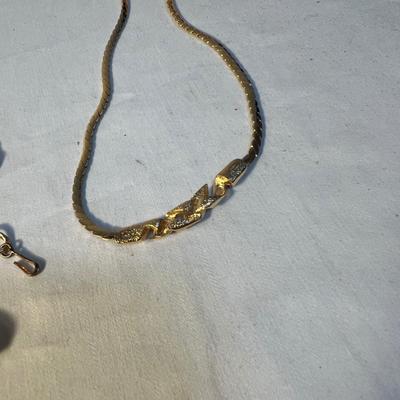 Huge Assortment of Gold Necklaces & Bracelets (P-RG)