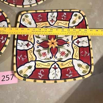 Pier 1 Vallarta Serving tray & plates