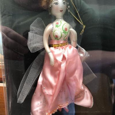 Vintage LADIES WITH ELEGANCE Glass Doll Ornaments Collection (Set of Three)