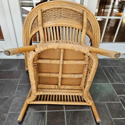Pair of Wicker and Rattan Chairs (SR-DW)